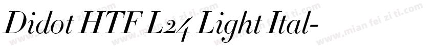 Didot HTF L24 Light Ital字体转换